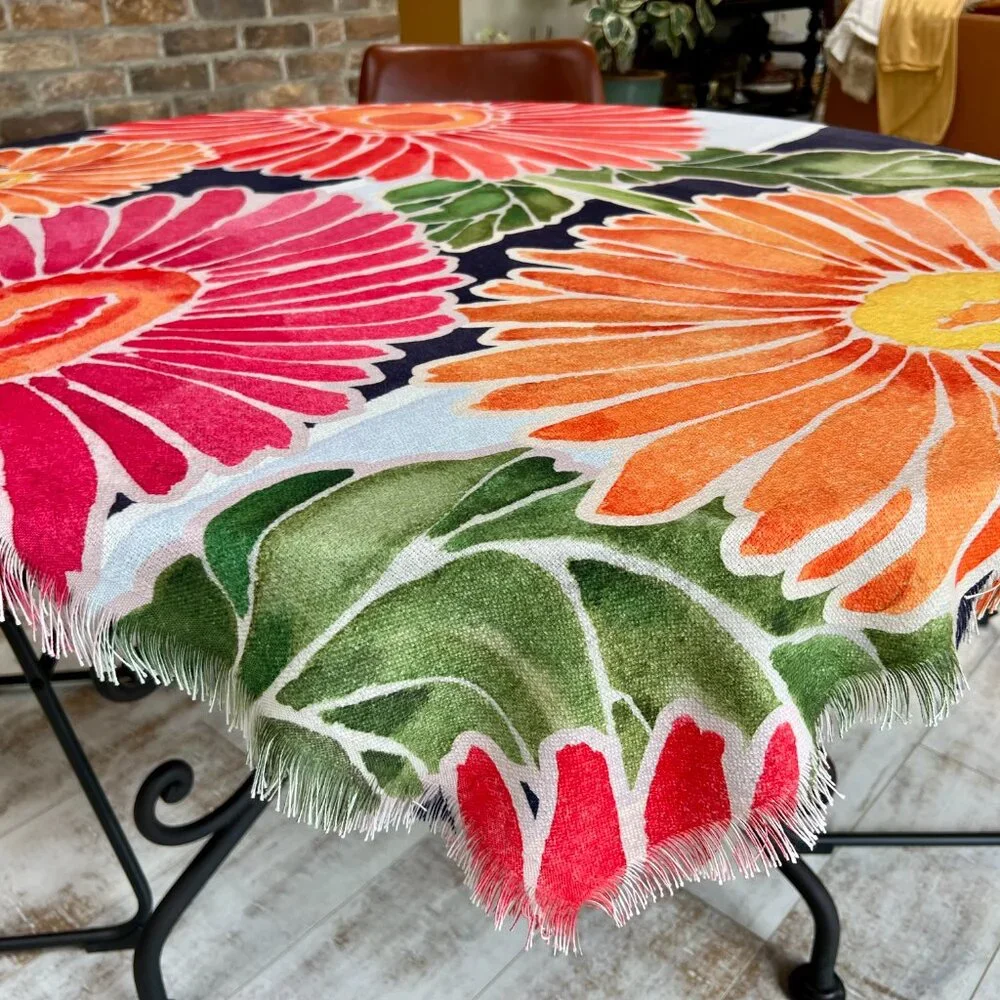 FIRM PRICE!  Paul Brent Gerbera Daisy Garden Throw/Blanket/Tablecloth